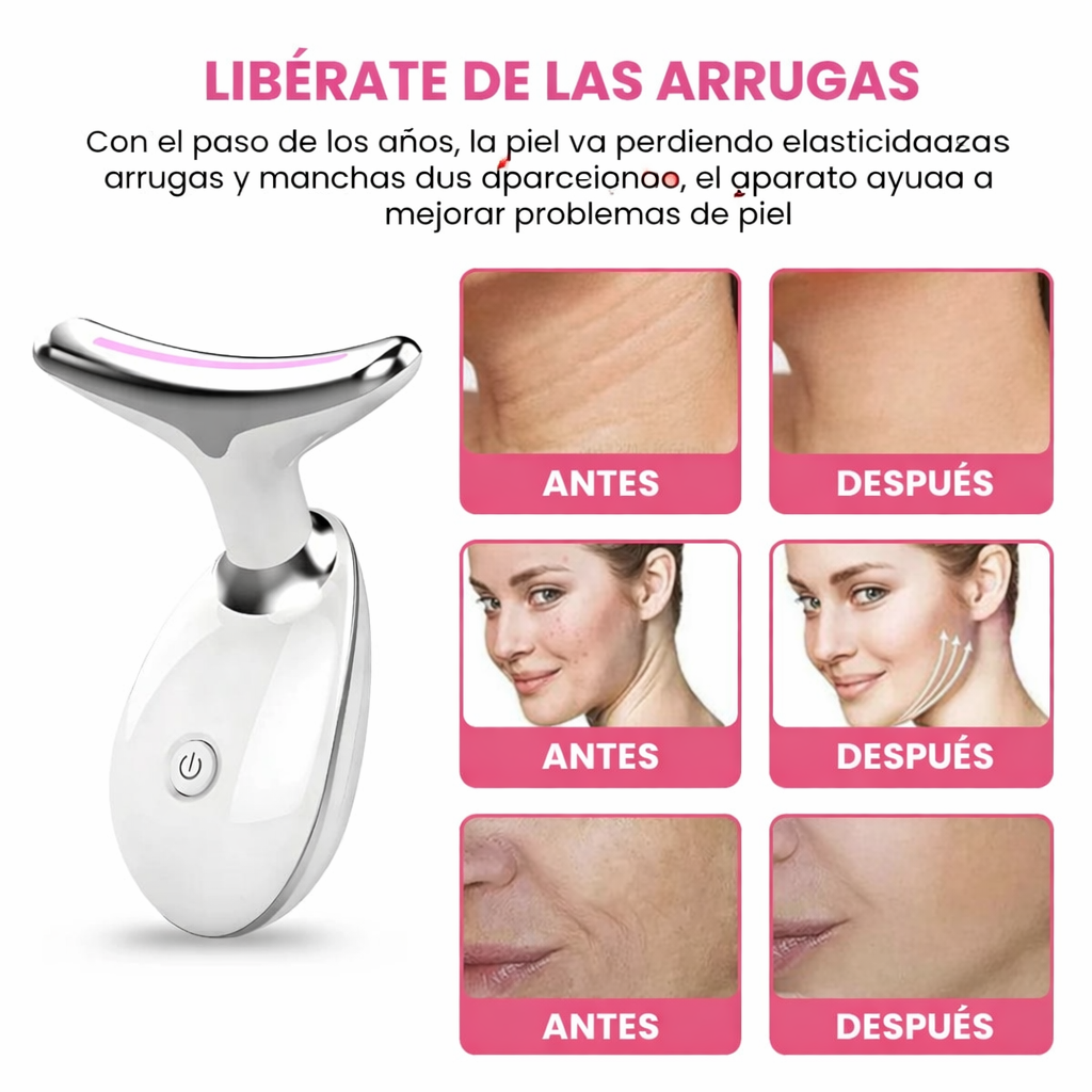 GlowLift - Masajeador Facial Antiarrugas - 3 en 1